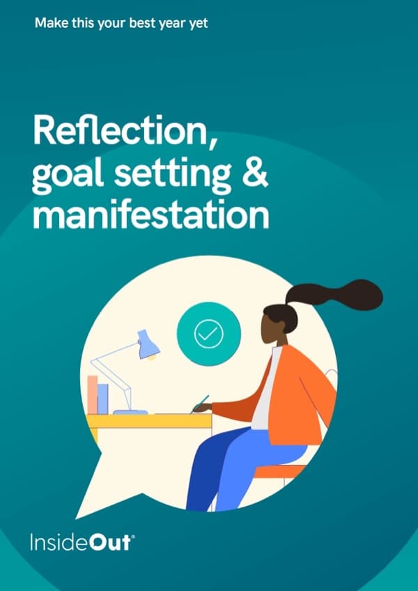 Cover of the InsideOut® guide, Reflection, goal setting and manifestation